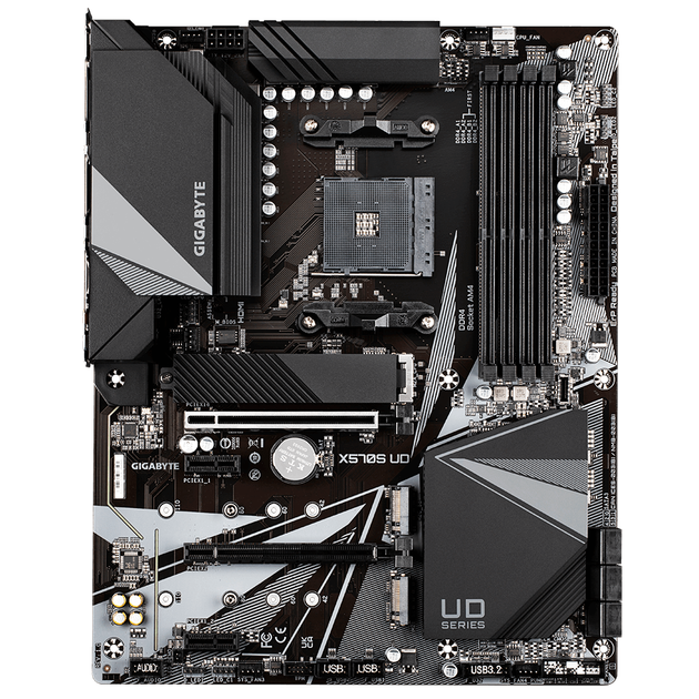 Материнська плата Gigabyte X570S UD sAM4/AMD/X570/HDMI 3xM.2/USB 3.2/2.5GbE/LAN/ATX - зображення 2