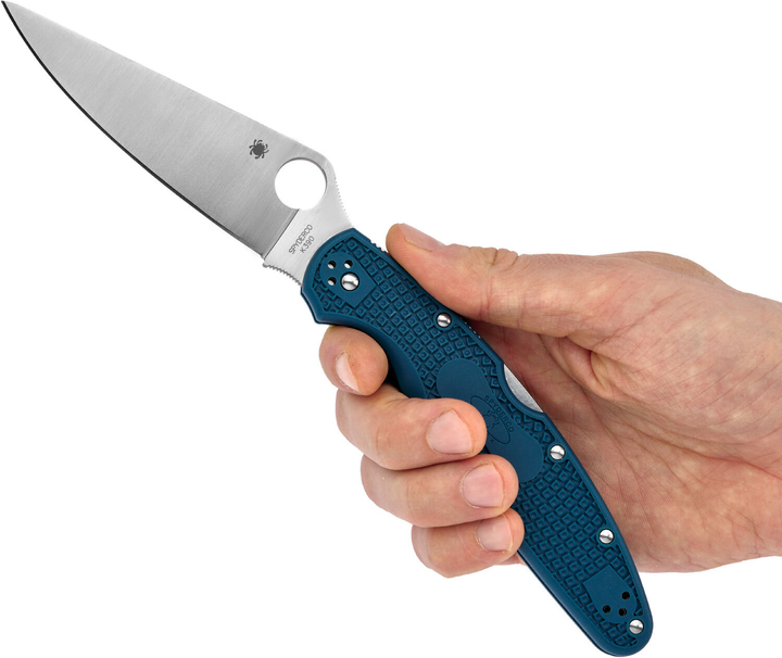 Нож складной Spyderco Police 4, FRN, K390 Blue тип замка Back Lock C07FP4K390 - изображение 2