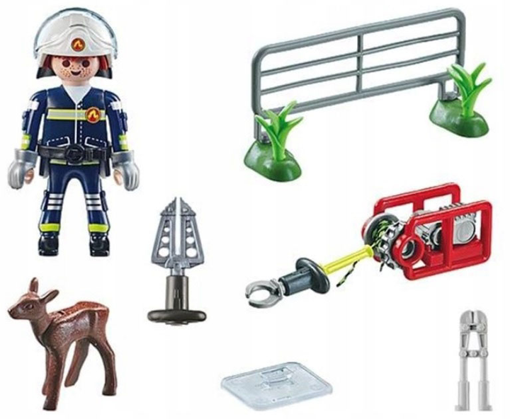 Zestaw figurek Playmobil Action Heroes Straż Pożarna Ratowanie Zwierząt (4008789714671) - obraz 3