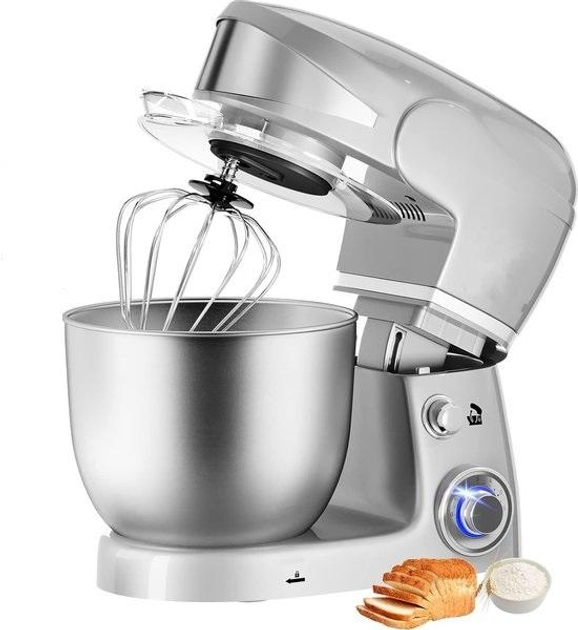 Тестомес Royalty Line PKM-1600 Grey SLOVAKIA 1600W 6L кухонный комбайн ...