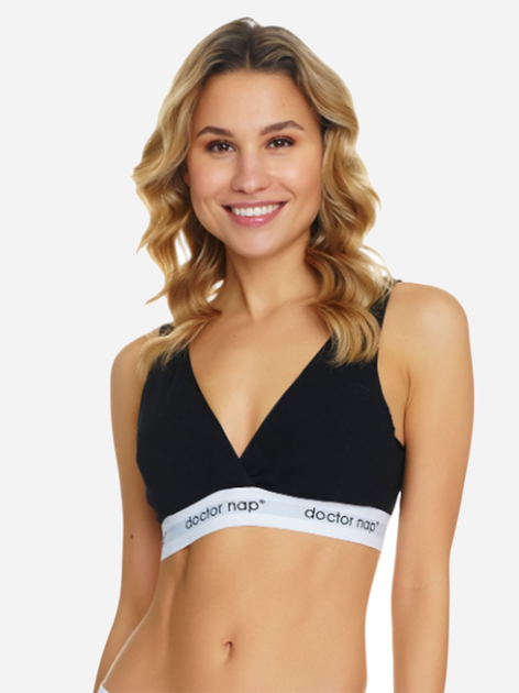 Biustonosz ciążowy i do karmienia Doctor Nap BRA.5376 XL Czarny (5902701193935) - obraz 1