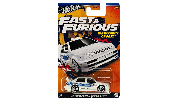 Тематична Машинка Hot Wheels Volkswagen Jetta MK3 Decades of Fast