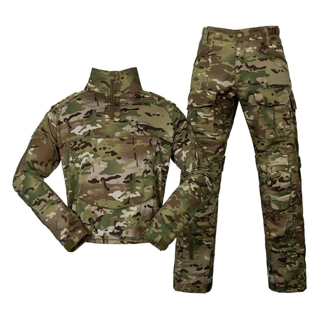 Тактична Військова Форма Убакс Ubacs RipStop Тактичний костюм З М'якими Вставками XL Мультикам - зображення 1