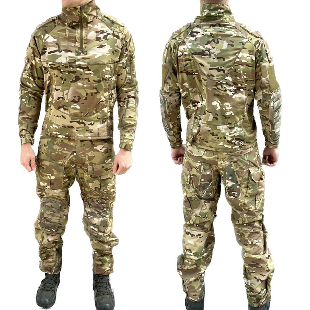 Тактична Військова Форма Убакс Ubacs RipStop Тактичний костюм З М'якими Вставками XL Мультикам - зображення 2