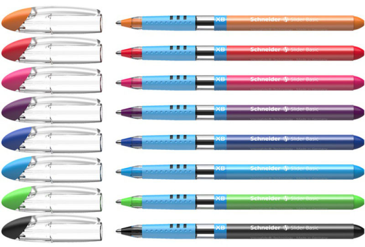 Zestaw długopisów Schneider Slider Basic XB 8 szt (4004675106919) - obraz 2