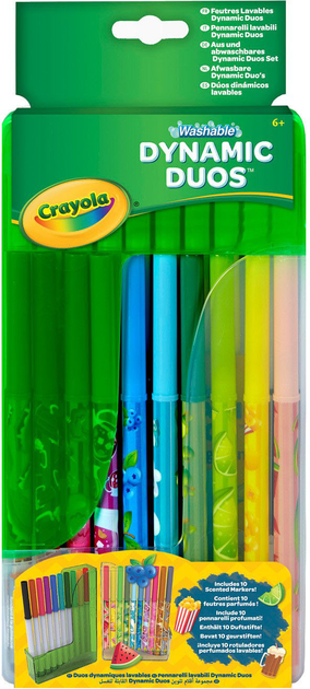 Zestaw markerów Crayola Dynamic Duos Zmywalne 20 szt (71662168292) - obraz 1