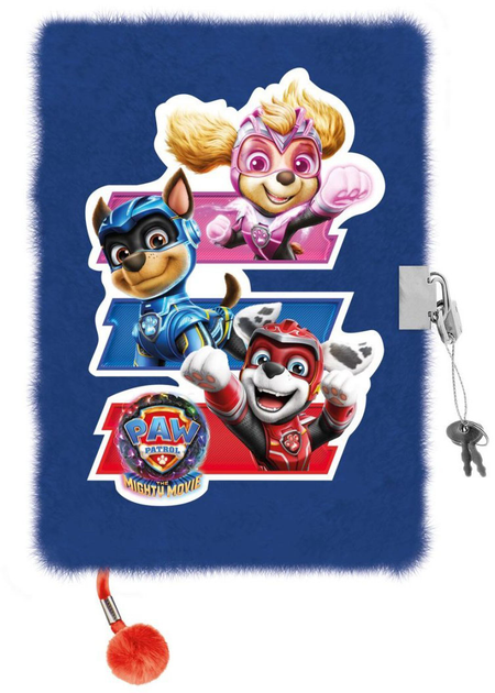 Pamiętnik pluszowy St.Majewski 3D Paw Patrol A5 z kłódką (5903235661082) - obraz 1