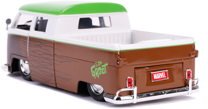 Samochód Jada Marvel Guardians of the Galaxy Volkswagen Pickup + figurka Groota 1:24 (4006333070433) - obraz 6