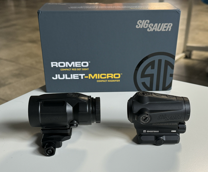 Комплект SIG SAUER коллиматор Romeo 5 + Магнифер 5-ти кратный Juliet 5 Micro - изображение 2