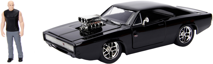 Metalowy samochód Jada Fast and Furious Dodge Charger Street + figurka Dominic Toretto 1:24 (4006333064203) - obraz 1