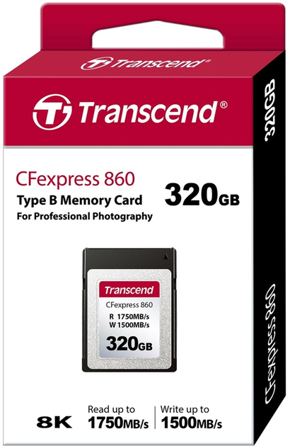 Karta pamęnci Transcend CFexpress Type A 320GB UHS-II (TS320GCFE860) - obraz 2