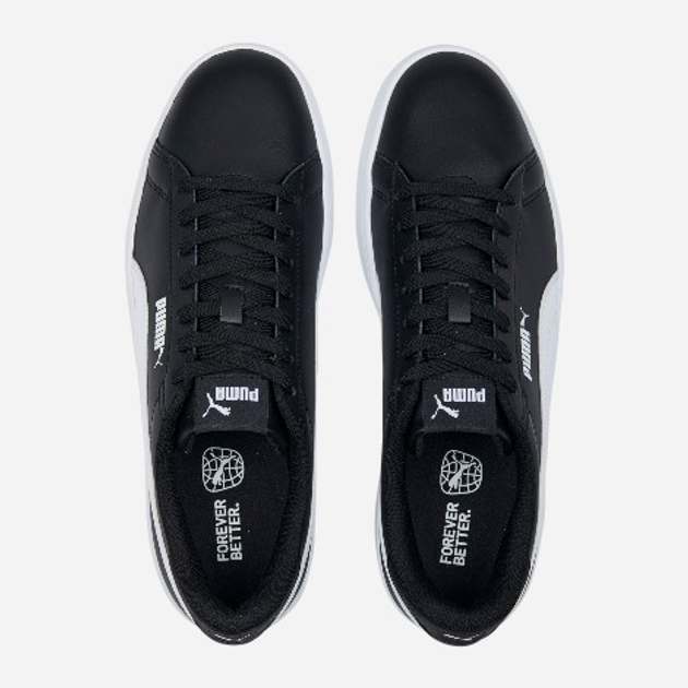 Підліткові кеди для хлопчика Puma Smash 3.0 L 390987-04 38.5 Чорні з білим (4065452564971) - зображення 5