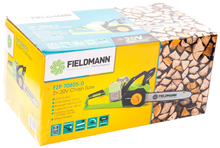 Акумуляторна ланцюгова пилка Fieldmann FZP70805-0 - зображення 10