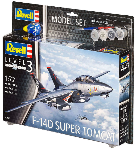 Складана модель Revell Винищувач F-14D Томкет 1:72 (4009803639604) - зображення 2