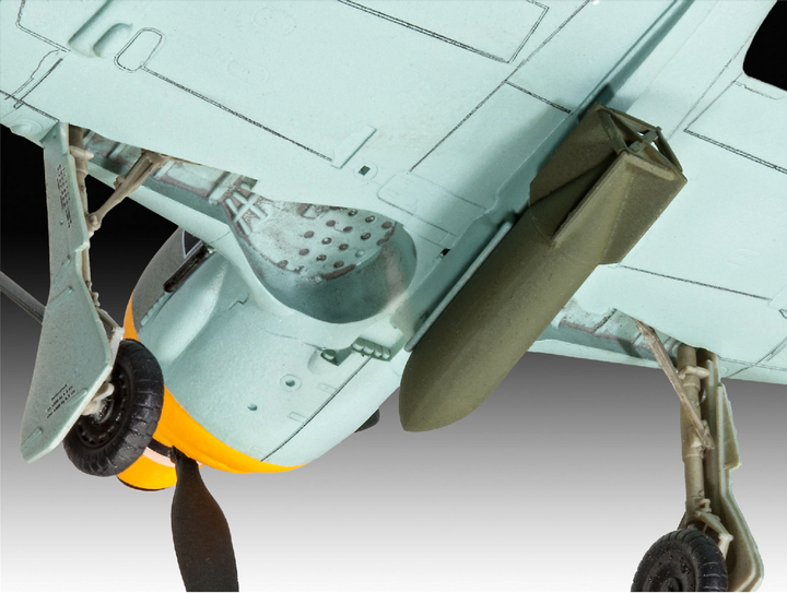 Складана модель Revell Винищувач Focke Wulf Fw190 F-8 1:72 (4009803638980) - зображення 4