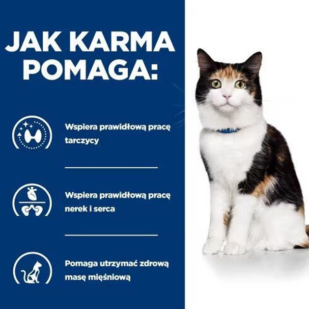 Sucha karma dla kotów HILL'S Thyroid Care y/d 3 kg (0052742042503) - obraz 2