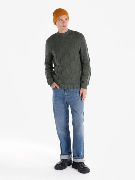Свитер теплый мужской Colin's CL1065745KHA XL Хаки (8683197894908) - Фото 3 Свитер теплый мужской Colin's CL1065745KHA XL Хаки (8683197894908) - изображение 3