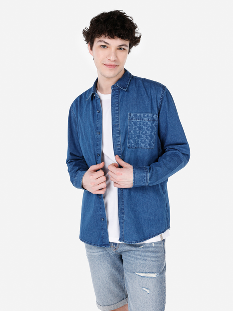 Сорочка джинсова літня чоловіча Colin's 021 Joel CL1068558-DN02534 M Синя від Rozetka на платформі USKIDKA Акція на Сорочка джинсова літня чоловіча Colin's 021 Joel CL1068558-DN02534 M Синя від Rozetka
