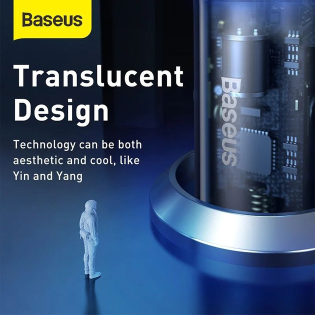 Автомобильное зарядное устройство Baseus Particular Digital Display QC+PPS Car Charger 65W - изображение 2