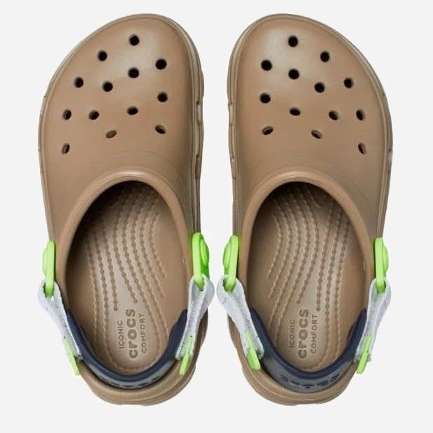 Детские кроксы-сабо для мальчика Crocs All Terrain Clog Kids 207458-2F9 32-33 (J1) Коричневые (196265255603) - Фото 4 Детские кроксы-сабо для мальчика Crocs All Terrain Clog Kids 207458-2F9 32-33 (J1) Коричневые (196265255603) - изображение 4