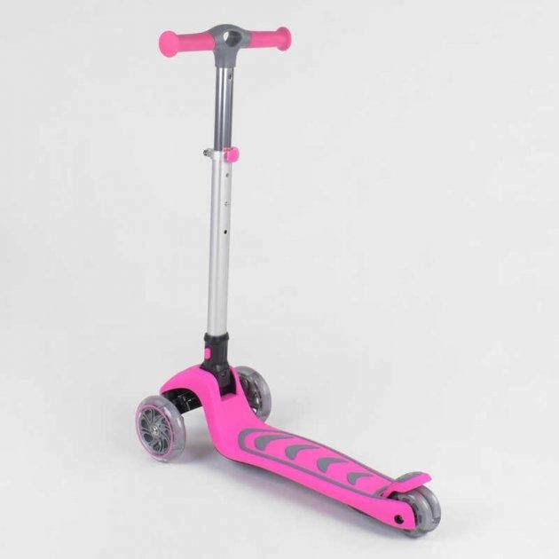 Детский трехколесный самокат Best Scooter Складная конструкция, розовый 57795 - изображение 4