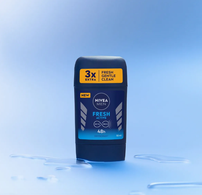 Дезодорант NIVEA Men Fresh Active стік 50 мл (5900017092492) - зображення 6