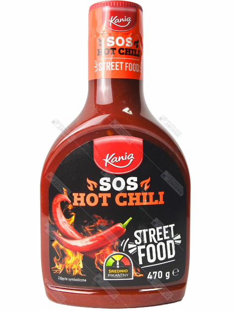 Соус томатный с перцем Чили Kania средне острый Street Food Hot Chili ...