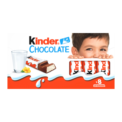 Шоколад Молочний Kinder Chocolate 8 Pieces 100g - Фото 1 Шоколад Молочний Kinder Chocolate 8 Pieces 100g - зображення 1