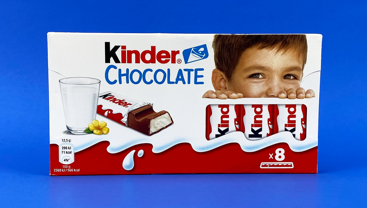 Шоколад Молочний Kinder Chocolate 8 Pieces 100g - Фото 2 Шоколад Молочний Kinder Chocolate 8 Pieces 100g - зображення 2