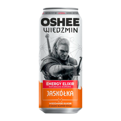 Напиток Энергетический Oshee Witcher Energy Elixir Jaskolka Mango Chilli 500ml - Фото 1 Напиток Энергетический Oshee Witcher Energy Elixir Jaskolka Mango Chilli 500ml - изображение 1