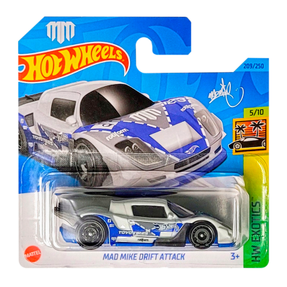 Машинка Базова Hot Wheels Mad Mike Drift Attack Exotics 1:64 HKG58