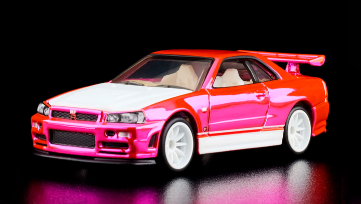 Машинка Premium Hot Wheels Nissan Skyline GT-R (BNR34) Red Line