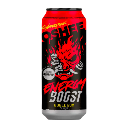 Напій Енергетичний Oshee Cyberpunk Energy Boost Bubble Gum 500ml - Фото 1 Напій Енергетичний Oshee Cyberpunk Energy Boost Bubble Gum 500ml - зображення 1