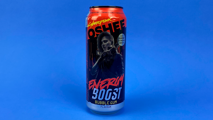 Напій Енергетичний Oshee Cyberpunk Energy Boost Bubble Gum 500ml - Фото 3 Напій Енергетичний Oshee Cyberpunk Energy Boost Bubble Gum 500ml - зображення 3