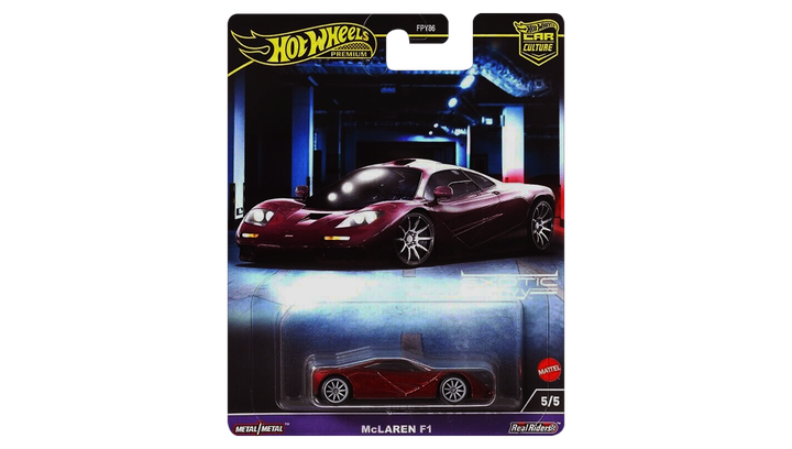 Машинка Premium Hot Wheels McLaren F1 Mr. Bean Exotic Envy 1:64