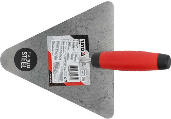 Kielnia trójkątna YATO nierdzewna 200x190 mm (YT-5234) - obraz 2