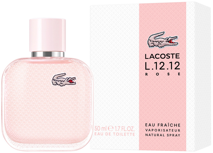 Woda toaletowa damska Lacoste L.12.12 Rose Eau Fraiche 50 ml (3386460149259) - obraz 1