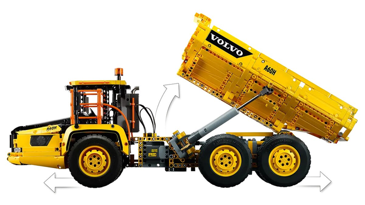 Конструктор LEGO Technic Шарнірний самоскид Volvo 6x6 2193 деталі (42114) - зображення 6