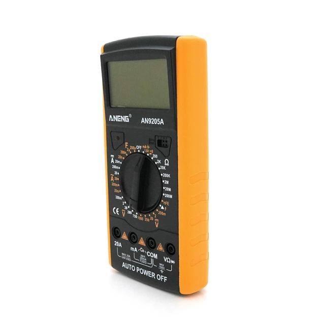 Мультиметр ANENG AN9205A цифровой измеритель функции: V A R F hFE - Фото 4 Мультиметр ANENG AN9205A цифровой измеритель функции: V A R F hFE - изображение 4