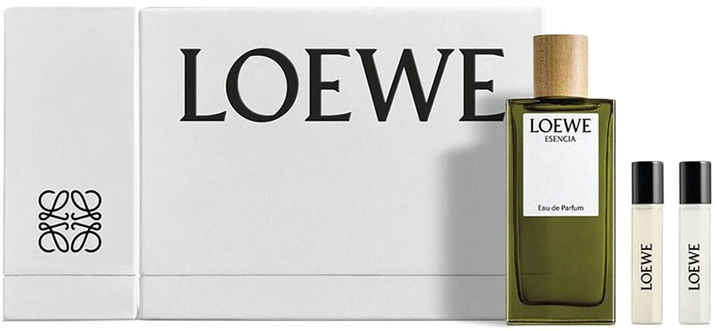 Набір для чоловіків Loewe Esencia Pour Homme Туалетна вода 100 мл + Туалетна вода 2 х 10 мл (8426017077897) - зображення 1