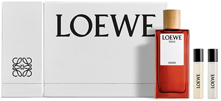 Zestaw męski Loewe Solo Loewe Cedro Woda toaletowa 100 ml + Woda toaletowa 2 x 10 ml (8426017077903) - obraz 1