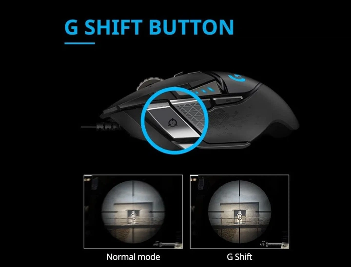 Мышь игровая Logitech G502 HERO High Performance USB проводная с RGB-подсветкой Black - изображение 2