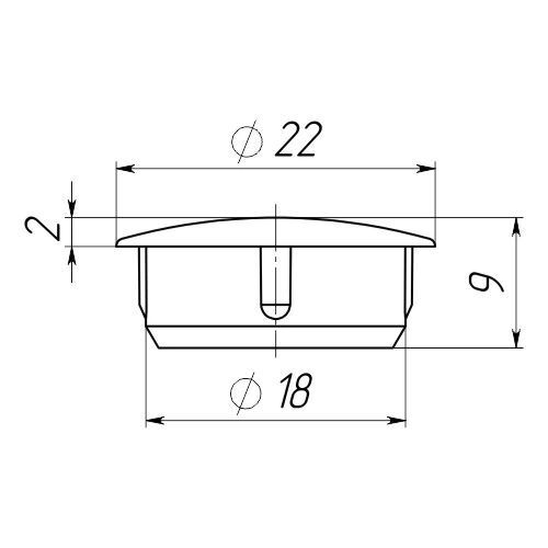 Заглушка 18мм для круглых отверстий бежево серая Steelfix 1000 шт (253719) - изображение 2