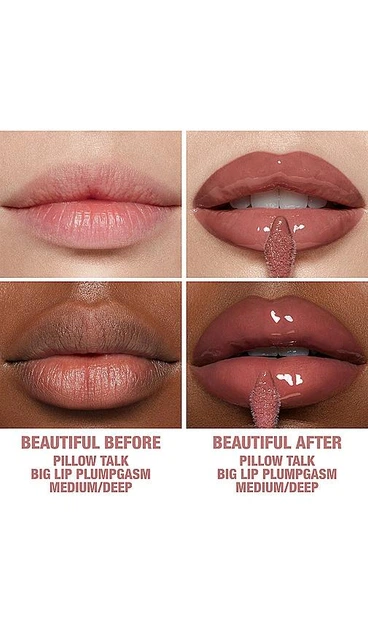 Блиск для об'єму губ Charlotte Tilbury Pillow Talk Big Lip Plumpgasm (Medium & Deep) 5.5мл (5056446639989) - изображение 4