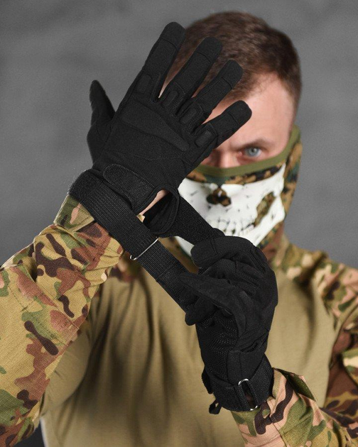 Тактичні рукавички standart black 2XL - зображення 2