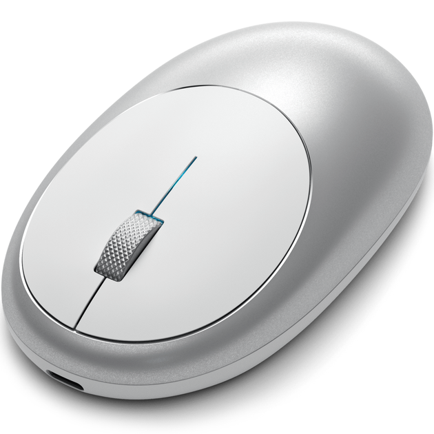 Беспроводная компьютерная мышь Satechi M1 Wireless Silver (ST-ABTCMS) мышка для ноутбука - изображение 2