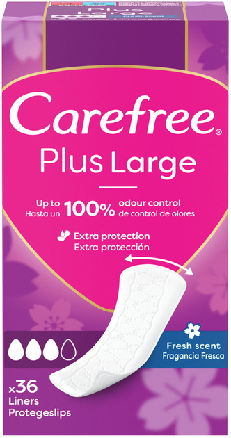 ROZETKA | Ежедневные гигиенические прокладки Carefree Plus Large Fresh ...