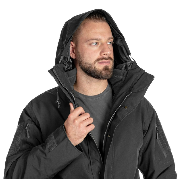 Парка вологозахисна Sturm Mil-Tec Wet Weather Jacket With Fleece Liner Gen.II Black L (10616002) - изображение 2