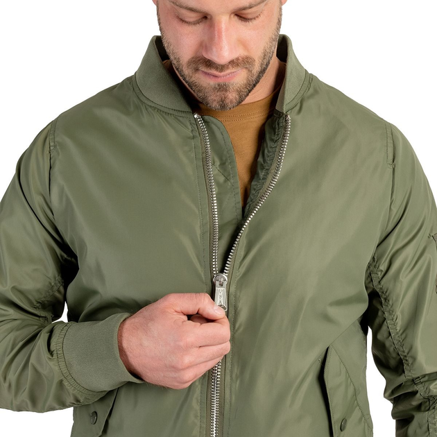 Куртка літня Sturm Mil-Tec US Summer MA1 Flight Jacket Olive 2XL (10401501) - зображення 2
