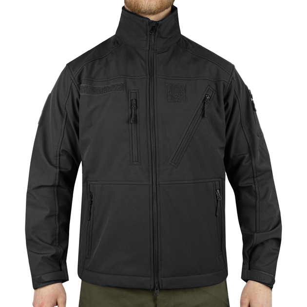 Куртка демісезонна софтшелл Sturm Mil-Tec SOFTSHELL JACKET SCU Black L (10864002) - зображення 1